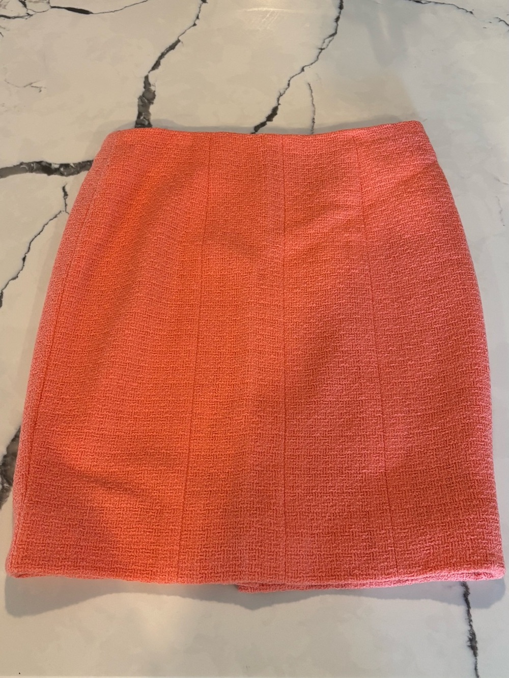 Classic vintage CHANEL Coral Textured Women’s Mini Skirt